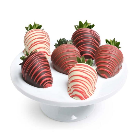 From You Flowers - Red Swizzled Chocolate Covered Strawberries for Birthday, Anniversary, Get Well, Congratulations, Thank You, All Occasions