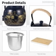 thumbnail image 3 of Juego de té japonés de 8 piezas, completo kit de té esmaltado con bandeja coladora de tetera, tazas de té, juego de té ideal para la oficina, el hogar, juegos de té asiáticos para los amantes del té, 3 of 5