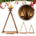 thumbnail image 3 of Christmas Decorations-2PCS Light Up Wooden Christmas Tree- Handmade Tabletop, 3 of 8