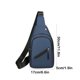 thumbnail image 3 of Bolsa de pecho de hombre Cintura ajustable Cintura Deportiva outdoor Bandolera bandolera cruzada, Oxford impermeable, con múltiples bolsillos, Ajusta al móvil, 3 of 6