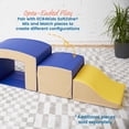 thumbnail image 5 of ECR4Kids SoftZone Junior Mix n' Match Tunnel and Bump, Beginner Playset, Blue, 2-Piece, 5 of 9