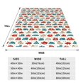 thumbnail image 3 of KLL Artoon Car Pattern Fleece Throw Blanket,Fleece Throw Blankets for Couch & Bed All Season Use-50"x40", 3 of 7
