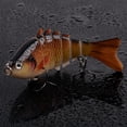 thumbnail image 4 of Bass Fishing Lure Jointed Swimbaits Slow Sinking Hard Lure - 7 Segmented Multi Swimming Lures Lifelike Hard Bait Bass Fishing Lures Kit, Pack of 5, 4 of 7