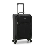 U.S. Traveler Forest Carry-On Expandable Spinner Luggage, Black