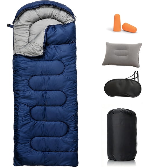 Greenpod Sleeping Bag for Adults & Kids, Warm Lightweight Cold Weather Backpacking Gear for Hiking, Camping, and Outdoor