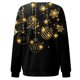 thumbnail image 4 of Gibobby Sudaderas para mujer navidad Blusa de manga larga con cuello en O para mujer, para uso diario, en casa, al libre, con estampado navideño(Dolado,CH), 4 of 5