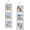 Distressed White, variant on 6x6 Collage Picture Frames Set of 2, Rustic Wooden Real Glass Vertical Hanging 3 Opening 6 by 6 Photo Frame, Rustic Brown