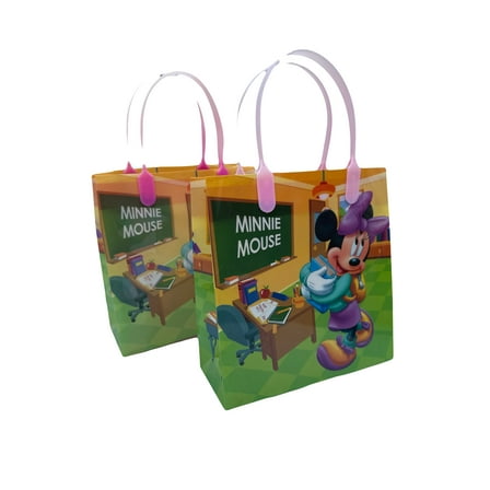 2pcs Disney Minnie Mouse Gift Bags Small 2 GiftBag Set (Reusable PVC Bag)