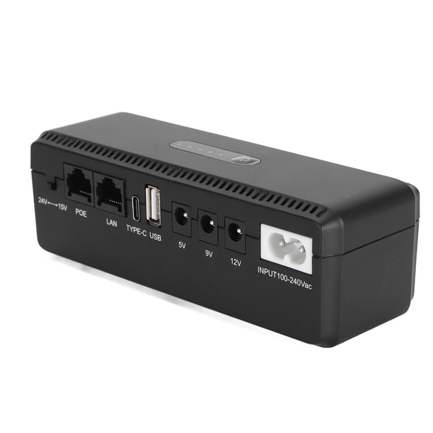 Opciones De Entrada Dual De Respaldo De Batería UPS De 10400 MAh, Salida De Amplio Voltaje, Alta Capacidad, Seguridad Inteligente, Uso Versátil, Admite Cámaras Y