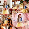 thumbnail image 6 of Jurebecia Princess Dress Royal Storybook up Puffed Sleeves & Tulle Skirt Birthday Party Costume Tulle Skirt 3-4 Years, 6 of 18