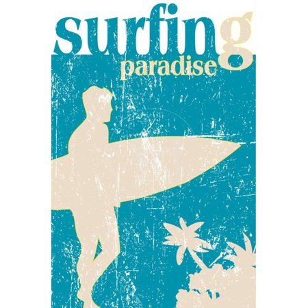 Surfing Poster Print Wall Art By Kots Walmart Com