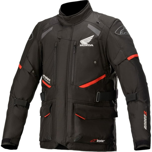 Chaqueta Alpinestars Honda Andes v3 Drystar® impermeable negra