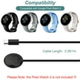thumbnail image 2 of Tianle Charger Cable Compatible with Google Pixel Watch 2, Magnetic Charging Cable Cord Compatible with Pixel Watch 2 Smartwatch (2 Pack, Black), 2 of 6