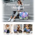 thumbnail image 5 of Tote Bag for Women - Hydrangea and Butterfly Shoulder Bag - Large Utility Work Duffle Bag with Zipper Handbag for Travel, Work, Sprots, 5 of 5