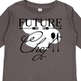 thumbnail image 4 of Inktastic Future Chef with silverware and hat Boys or Girls Long Sleeve Toddler T-Shirt, 4 of 5