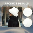 thumbnail image 6 of FVDPWYE Winter Bucket Hat Trendy Fisherman Cap for Cold Weather Climbing Outdoor Walking White, 6 of 9