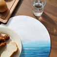 thumbnail image 4 of Round Placemats Blue Theme 15 inch Set of 6 Table Mats for Dining Table Ocean Art Heat Resistant Non-Slip Kitchen & Home Decorative Place Mat Set, 4 of 8
