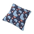 thumbnail image 3 of YFYANG Square Decorative Throw Pillow Case (Without Pillow Insert), Blue Abstract Geometric Pattern Bedroom Sofa Car Cushion Cover, 12"x12", 3 of 9