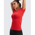 thumbnail image 4 of CRZ YOGA Seamless Workout Tops for Women Athletic Running Yoga Shirts Crewneck Tees, 4 of 5