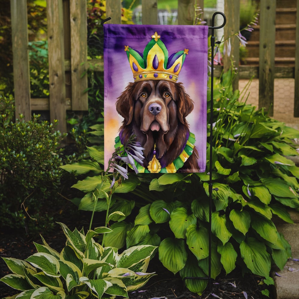 Newfoundland King of Mardi Gras Garden Flag 11.25 in x 15.5 in
