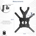 thumbnail image 3 of VIVO TV Hanger Bracket for 24" to 55" Flat and Curved Screens, Loft Bed TV Mount, 3 of 8