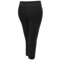 thumbnail image 2 of FashionOutfit Women's Basic 3/4 Solid Workout Yoga Pants, 2 of 4