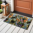 thumbnail image 4 of Spring Floral Entryway Rug 2'x3'&nbsp; Non Slip Front Door Mats, Cat Summer Botanical Flowers Entrance Rugs Indoor Outdoor Carpet, Washable Floor Mats Small Area Rug for Bedroom Kitchen, 4 of 8