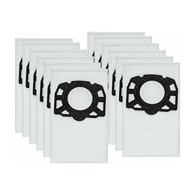 12 bolsas de aspiradora KFI 357 para Kärcher KWD1, KWD2, KWD3,WD2 Plus, WD3,SE 4001, SE 4002, 2.863-006.0