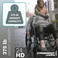 thumbnail image 5 of Silla de ruedas resistente Strongback Mobility 24HD para adultos: diseño ergonómico liviano con soporte postural patentado, silla ultra resistente y plegable con capacidad de 375 lb, 5 of 5
