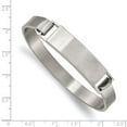 thumbnail image 3 of Primal Steel Stainless Steel Brushed ID Cuff 7.80mm Bangle, 3 of 3