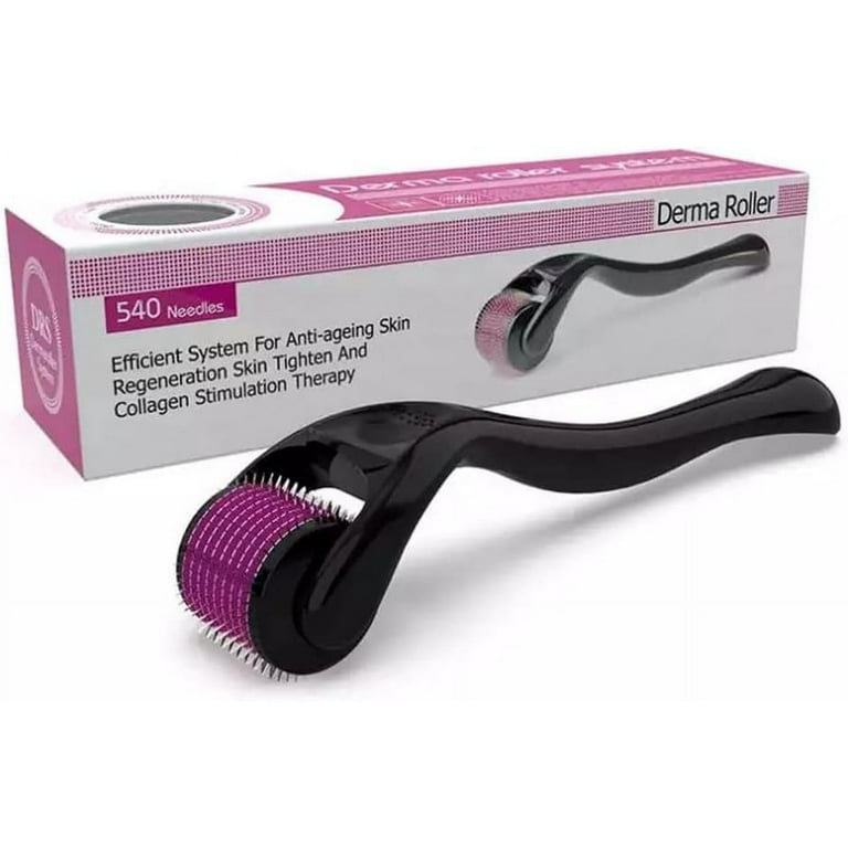 Derma Roller for Skin, Beard, and Hair Growth - 540 Titanium ...