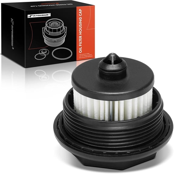 A-Premium Oil Filter Housing Cap Assembly Compatible with Chevrolet Equinox 2025, Malibu 2019-2025, Cruze 2019, Trailblazer 2021-2025 & Buick Encore GX 2020-2025, 1.2L 1.3L 1.4L 1.5L