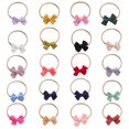 thumbnail image 2 of XEGLSBU Baby Girl Bows 6-12 Months Toddler Baby Girls Solid Color Headband Bowknot Elastic Hair Band for Baby Girl Bows and Headbands Organizer Green One Size, 2 of 2