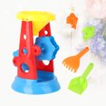 thumbnail image 2 of Juego de juguetes de playa de plástico de 5 piezas, reloj de arena de juguete con pala de cubo de arena para niños en la playa que juegan al aire libre, 2 of 5