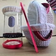 thumbnail image 5 of Sourdough Fermentation Jar,Clear Airtight Glass Dough Proofing Container With Scale Mark Thermometer and Date Tag for Homemade Starter Cultivation,Bread Baking and Natural Fermented Food Storage, 5 of 5