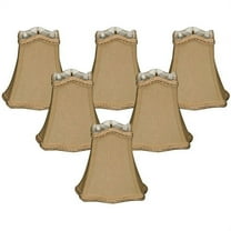 Royal Designs, Inc. Decorative Trim Hexagon Empire Chandelier Shade CS-508AGL-6, Antique Gold, 2.5 x 5 x 4.5, Pack of 6