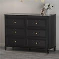 Little Seeds Piper 6Drawer Dresser, Black