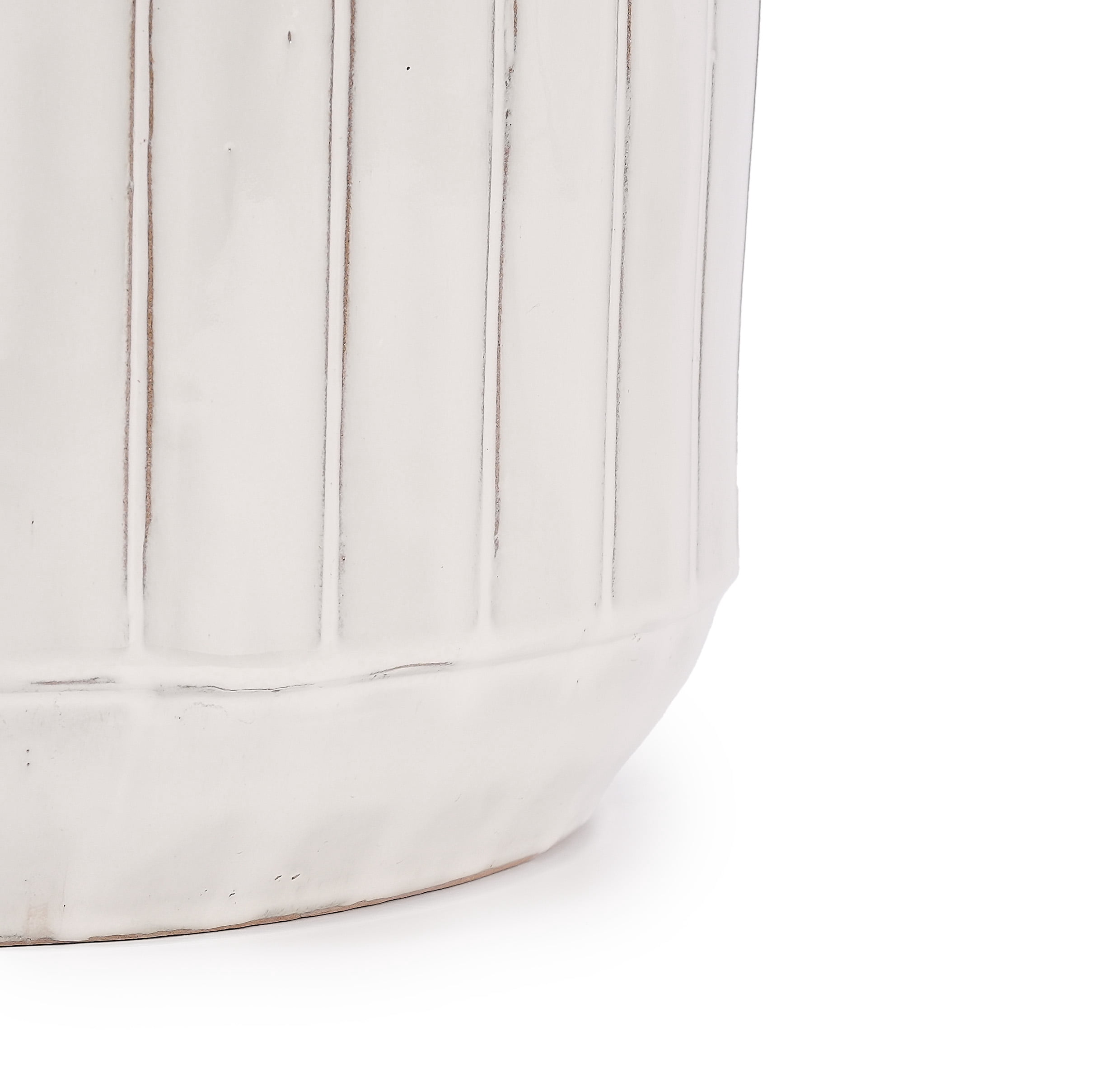 MAYEERTY 3 Pack Ceramic Plant Pots, Planter for Indoor Outdoor Patio, Garden, Cream