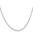 thumbnail image 2 of Stainless Steel Box Chain Styles Necklace Chisel Polished 2.2 mm 18 inch Rounded, 2 of 4