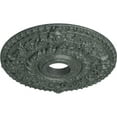 thumbnail image 3 of Ekena Millwork 18"OD x 3 1/2"ID x 1 1/2"P Rose Ceiling Medallion (Fits Canopies up to 7 1/4"), Hand-Painted Athenian Green Crackle, 3 of 6