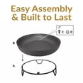 thumbnail image 6 of Sunnydaze 23" Round Wood-Burning Black Finish Steel Fire Pit Bowl, 6 of 16