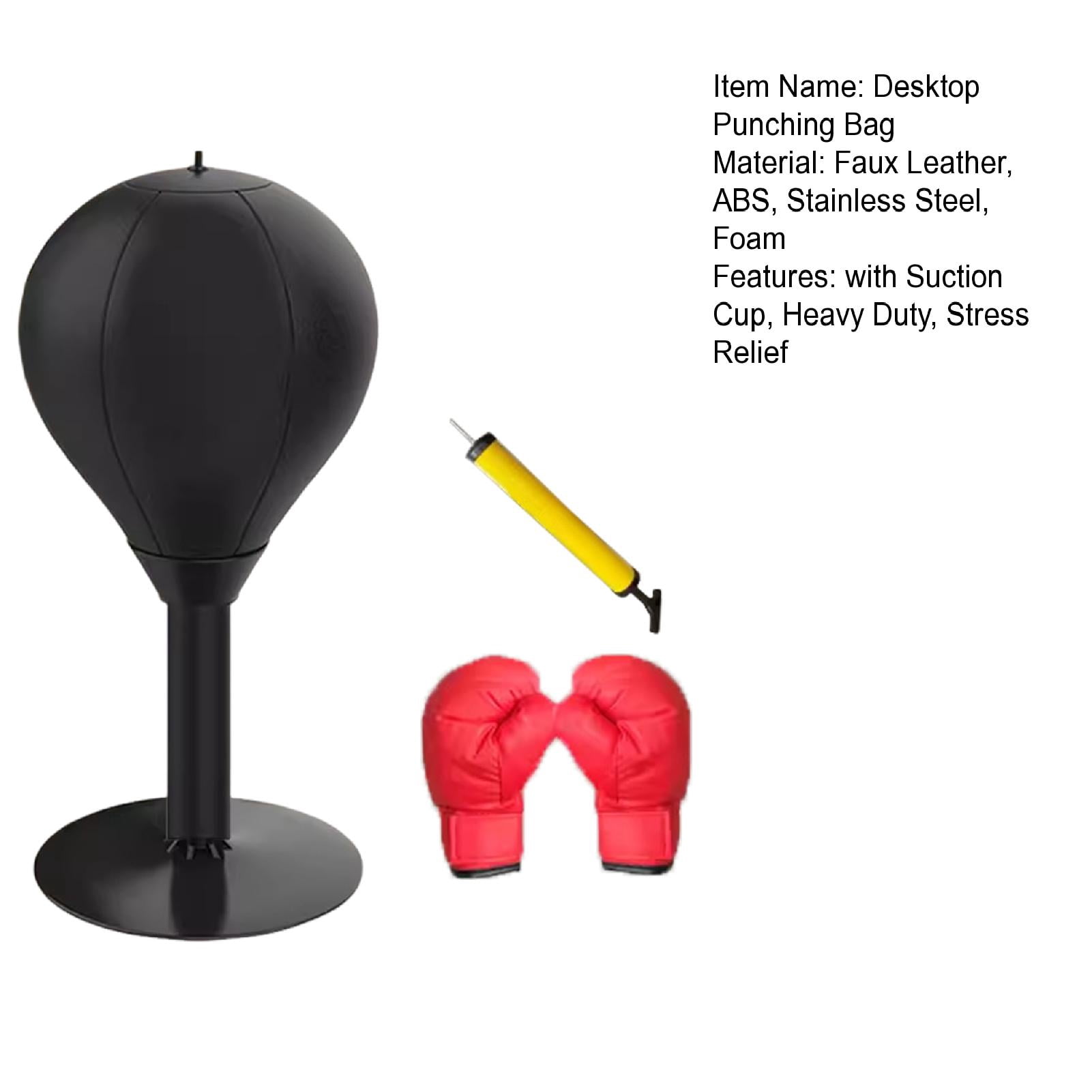 Hyasfey Desktop Punching Bag with Suction Cup Heavy Duty Stress Relief Boxing Speed Ball Kids Adults Reaction Speed Training Boxing Bag Home Office Desk Toy