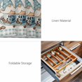 thumbnail image 6 of Placemats Set of 4, Blue Gnomes Woven Placemat, Linen Place Mats for Kitchen/Dining Tables, Coffee Snowflake Winter Checkered Rustic Washable Table Mats for Party, 6 of 8