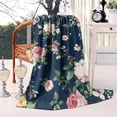 thumbnail image 2 of Pioneer Flower Floral Print Pattern Blanket,Comfortable Soft Lamb Wool Throw Blanket,All Season,Warm Lightweight Blankets for Sofa Bed Couch Living Room Chair,40"x50", 2 of 4