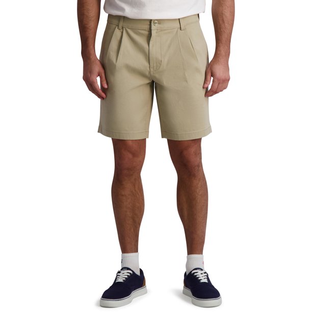 Chaps Men's Pleated Stretch Twill Shorts, Sizes 28-52 - Walmart.com