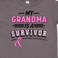thumbnail image 4 of Inktastic My Grandma is a Survivor Breast Cancer Awareness Boys or Girls Toddler T-Shirt, 4 of 5