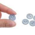 thumbnail image 4 of Uxcell 200pcs Sewing Button 5/8"(15mm) 2 Holes Resin Round Craft Replacement Buttons, Grey, 4 of 5