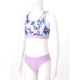 thumbnail image 3 of MSemis Purple Open Back Polyester Swimsuit Sets (Girl's), 3 of 6