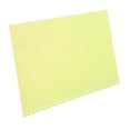 thumbnail image 2 of 50 protectores de hojas de 30 agujeros, tamaño A4, flexibles, translúcidos, impermeables, reutilizables, para informes, presentaciones, color amarillo, 2 of 12