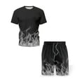 thumbnail image 4 of jsaierl Men's 3D Digital Print Tracksuit Set Short Sleeve Tops and Shorts Two-Piece Jogger Sport Shirts Short Pants Set, 4 of 4